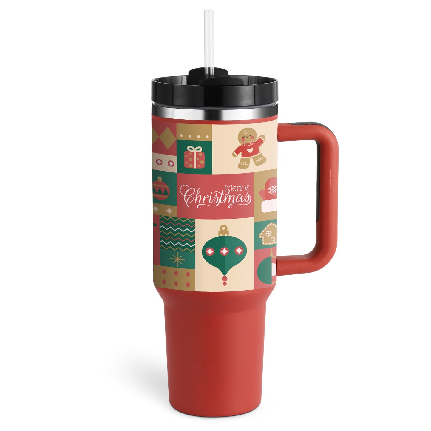 Tumbler With Handle Straw Insulated