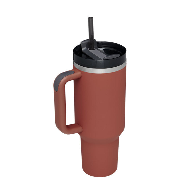 Tumbler With Handle Straw Insulated