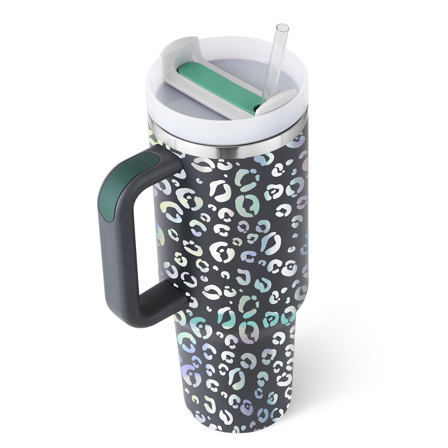 Tumbler With Handle Straw Insulated