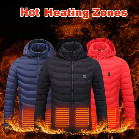 New Heated Jacket Coat USB Electric