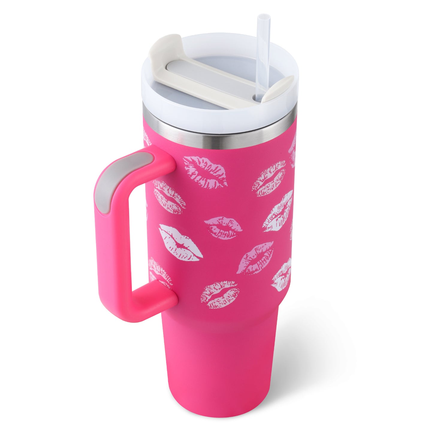 Tumbler With Handle Straw Insulated