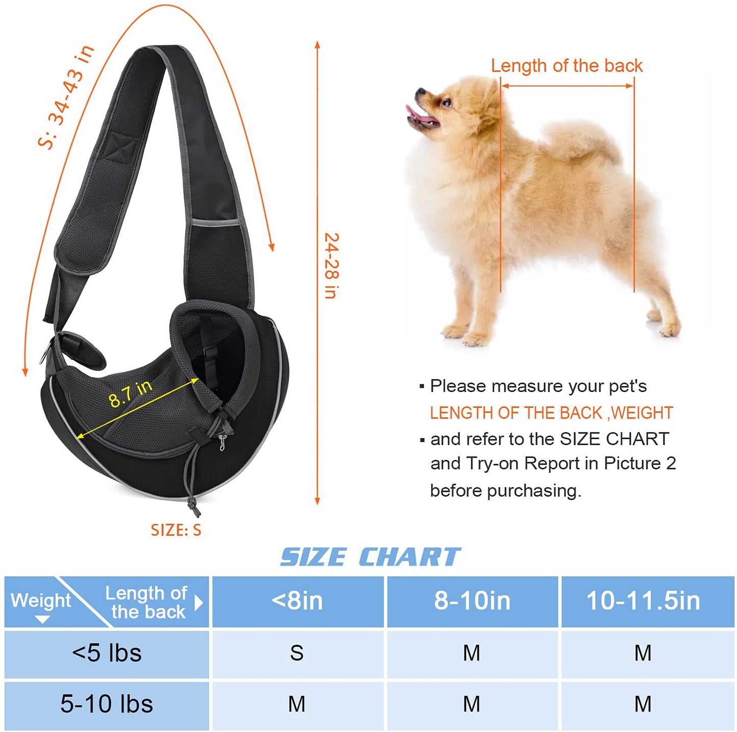 Crossbody Bag For Dogs Cats